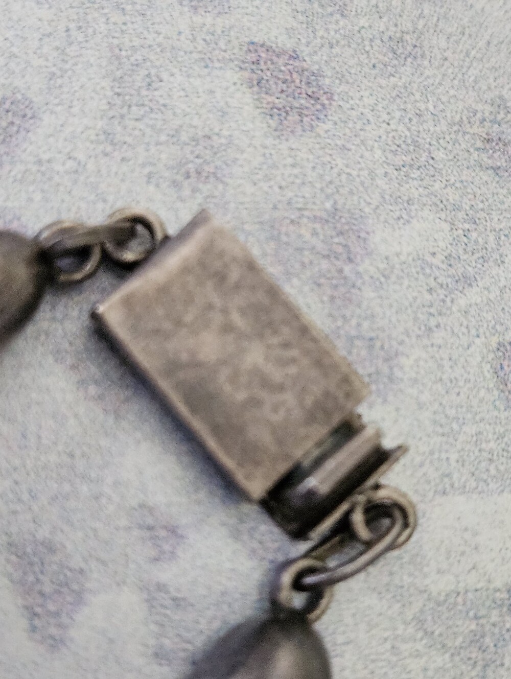 Vintage Taxco Sterling Silver Jade Neckace - Picture 5 of 10